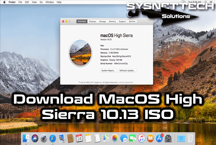 Mac os high sierra vmware image download